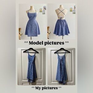 SHEIN Blue Floral Dress